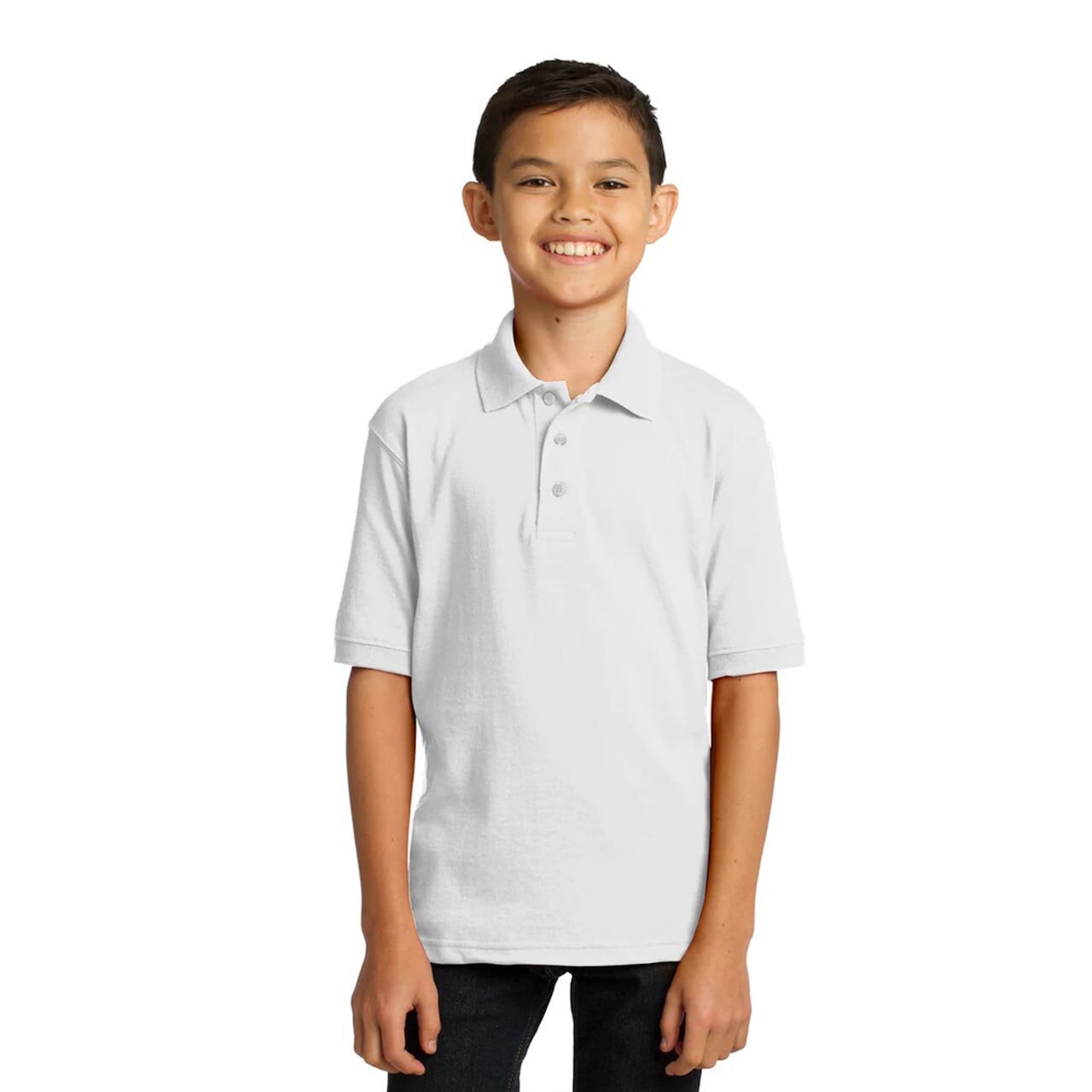Kids Half Sleeve Polo T-Shirts – 100% Cotton, Soft & Breathable Fabric, Boys' Casual Wear, Youth Classic Fit, Durable & Stylish School Uniform Tee